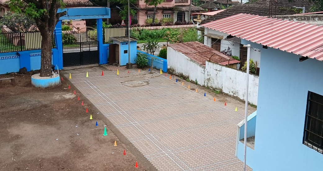 School Entrance Courtyard