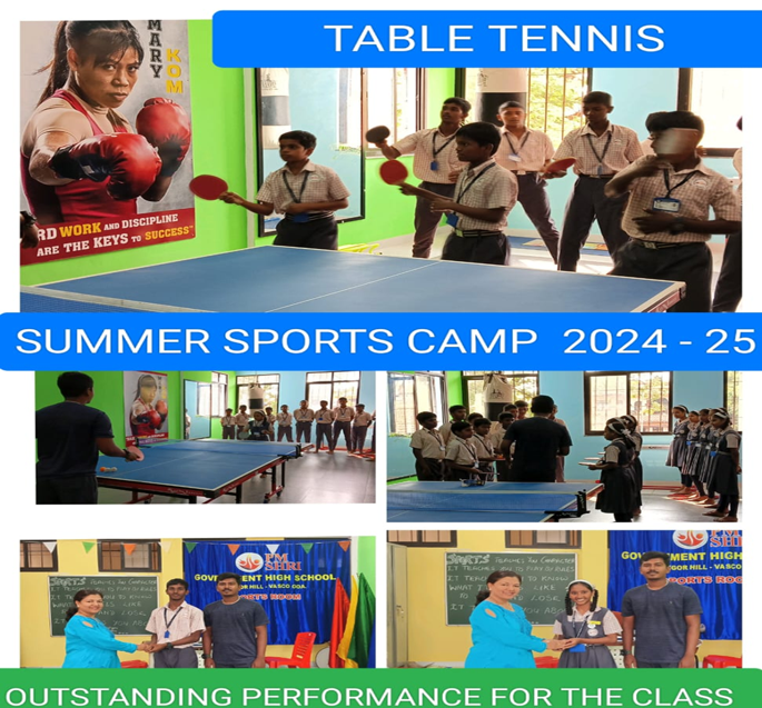 Sports, Summer sports camp and performance of the class